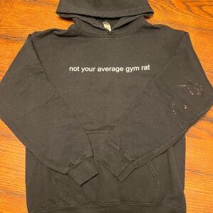 Black Hoodie with Gym Logo